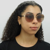 Ralph by Ralph Lauren Sunglasses RA4131 911613 Shiny Pale Gold Brown Gradient