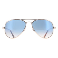 Ray-Ban Sunglasses RB3925 Aviator Max 003/3F Silver Blue Gradient