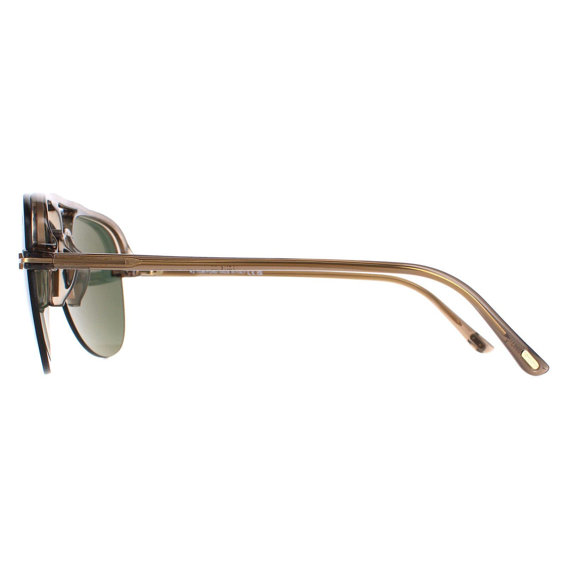 Tom Ford Sunglasses Terry 02 FT1004 45N Shiny Light Brown Green