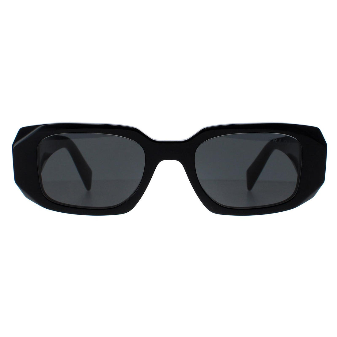 Prada Symbole Sonnenbrillen – Damen Luxus Rechteck PR17WS 1AB5S0 – Schwarz – Reduzierte Sonnenbrillen