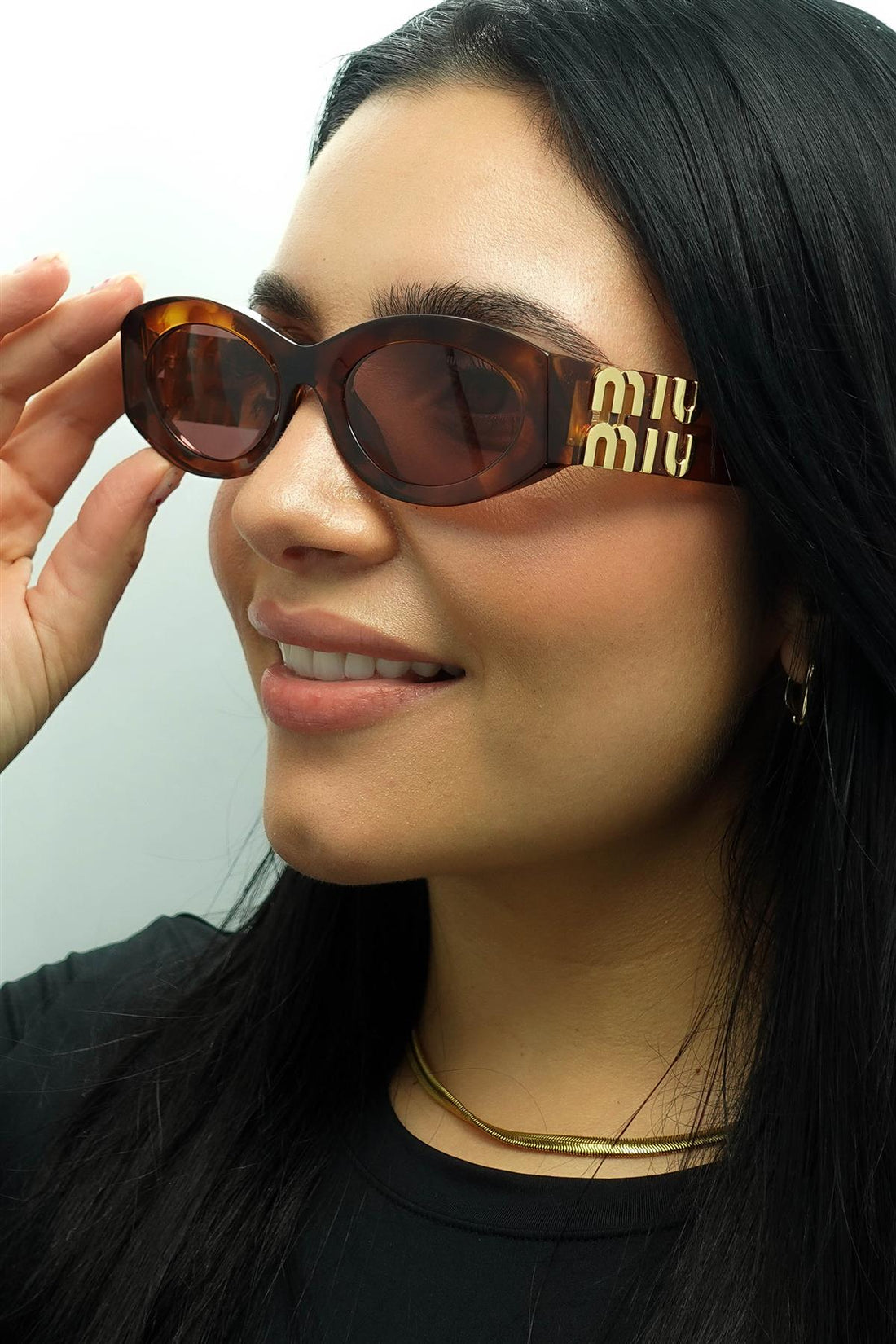 Miu Miu Sunglasses MU11WS 11Q08S Striped Tobacco Dark Violet – Discounted  Sunglasses