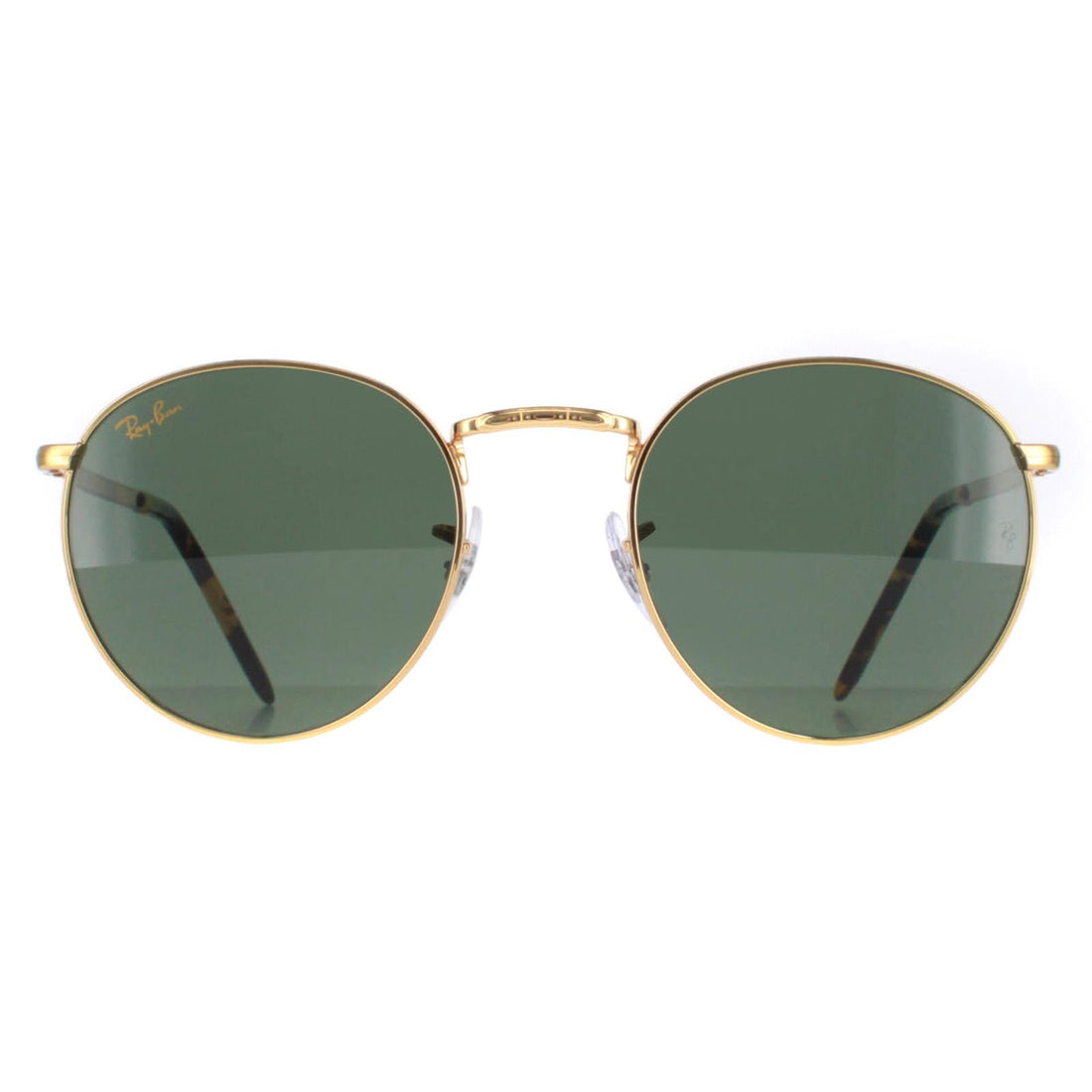 Ray-Ban RB3637 New Round Sunglasses Gold Green 50