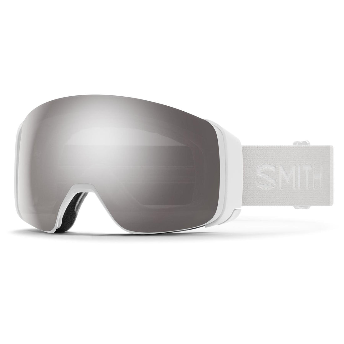 Smith Ski Goggles 4D Mag 0OZ 5T White Vapor ChromaPop Sun Platinum Mirror & CP Blue Sensor Mirror