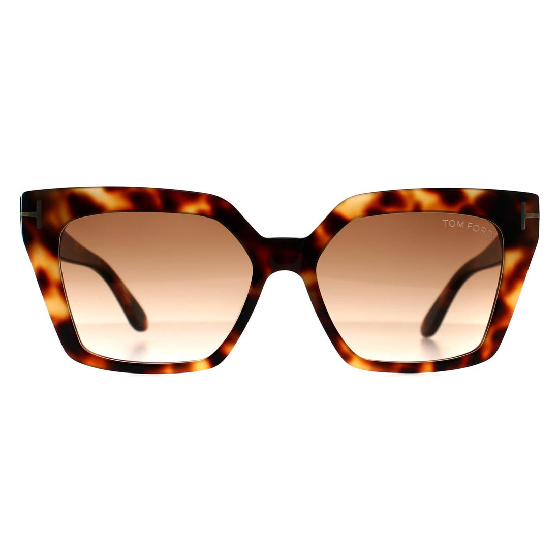 Tom Ford Sunglasses Winona FT1030 53F Shiny Havana Brown Gradient