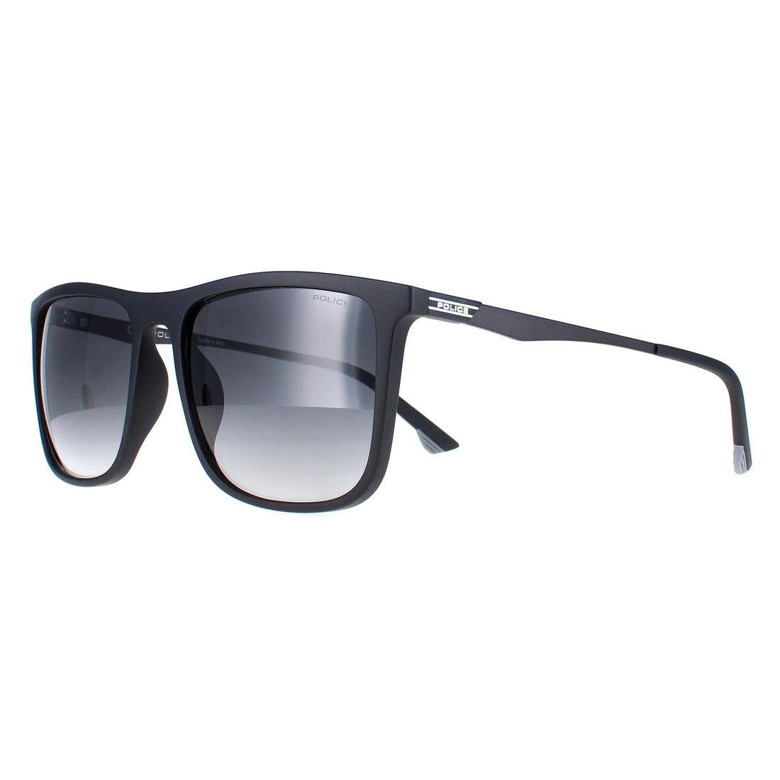 Police Sunglasses SPL770M Vibe 1 0U28 Semi Matte Black Smoke Gradient
