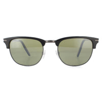 Serengeti Alray Sunglasses Shiny Dark Gunmetal Black / Mineral Polarized 555nm Green