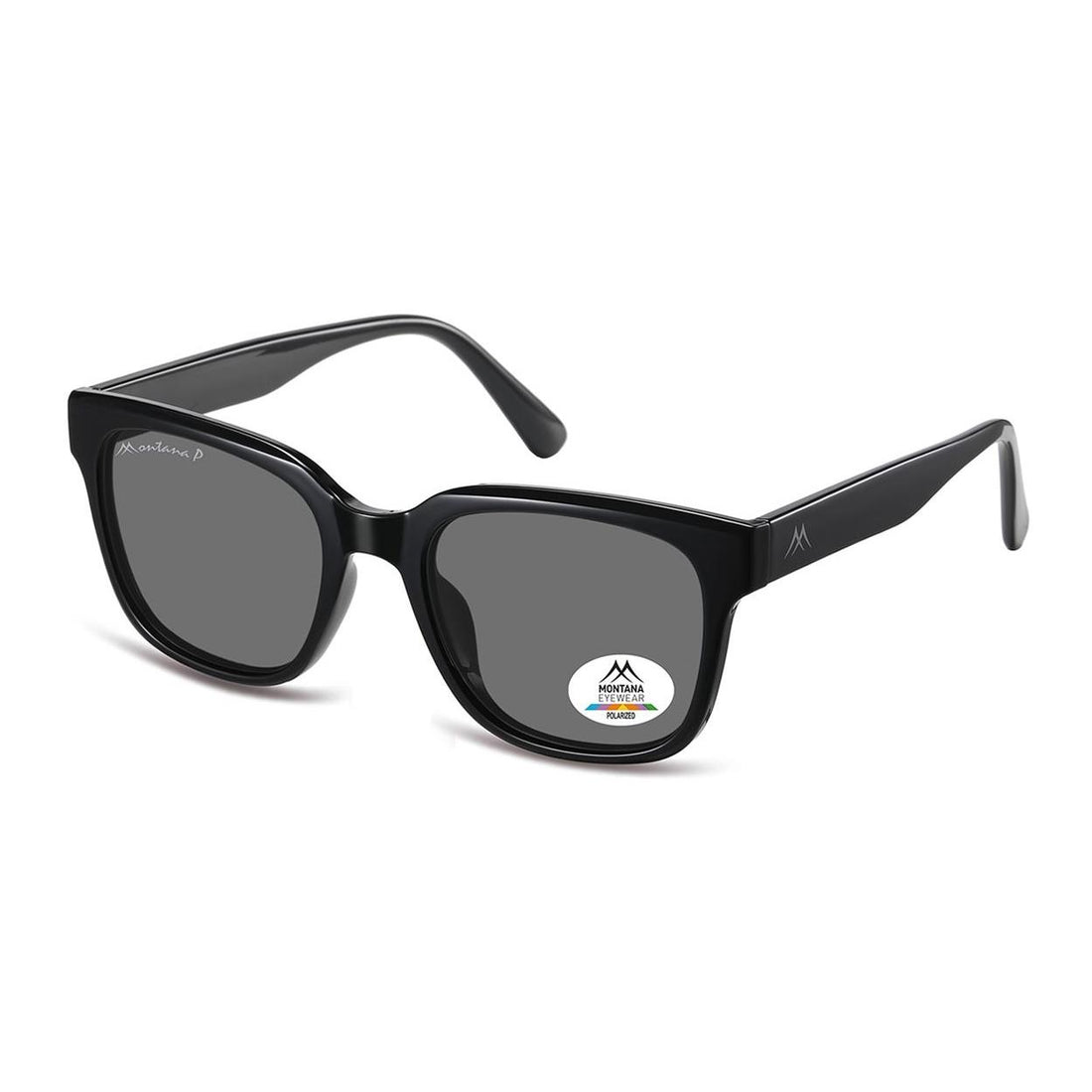 Montana Sunglasses MP54  Shiny Black Grey Polarized