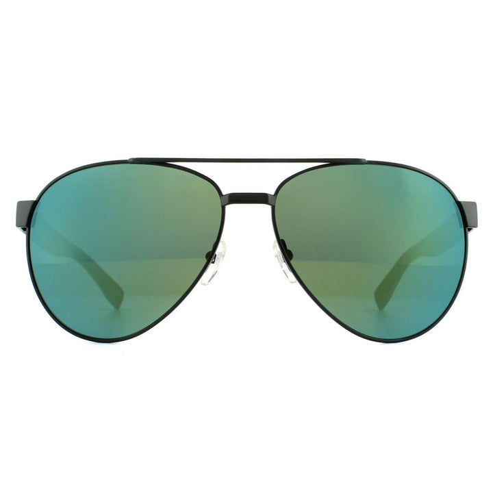 Lacoste L185S Sunglasses Matte Green Green Mirror