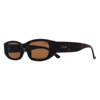 Atum Rectangle Womens Havana Brown Nyctra Sunglasses