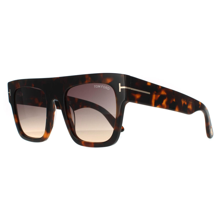 Tom Ford Sunglasses Renee FT0847 52B Dark Havana Smoke Gradient