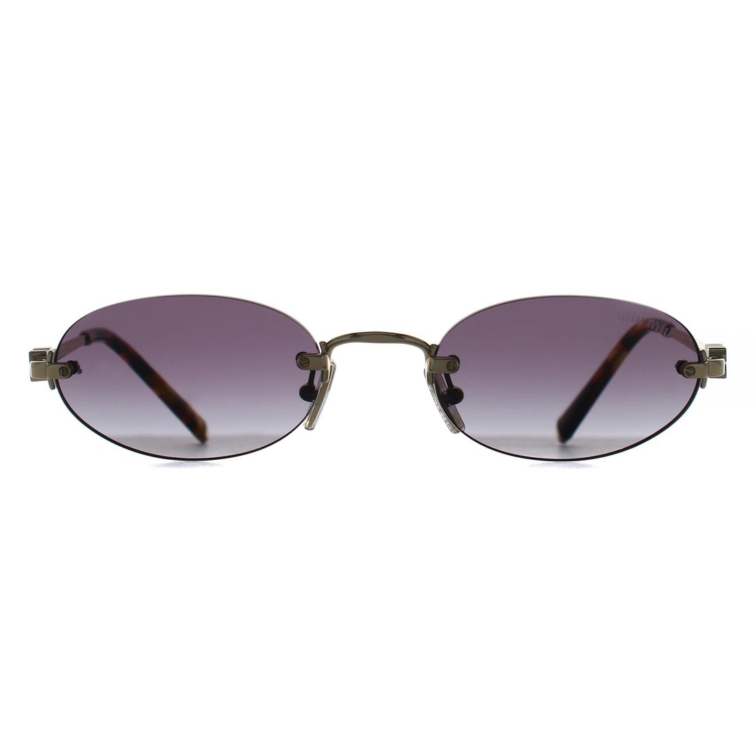 Miu Miu Sunglasses MUA54S ZVN5D1 Pale Gold Grey Gradient