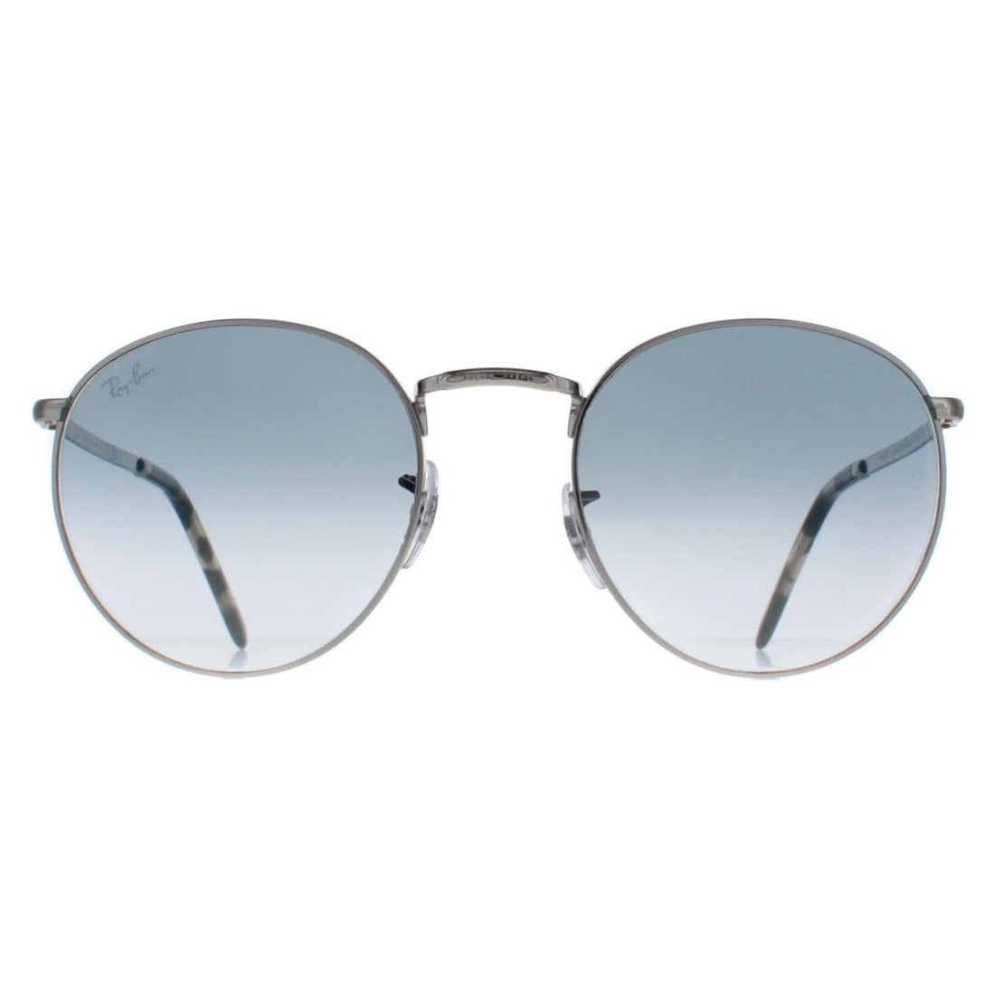 Ray-Ban RB3637 New Round Sunglasses Silver Blue Gradient 53