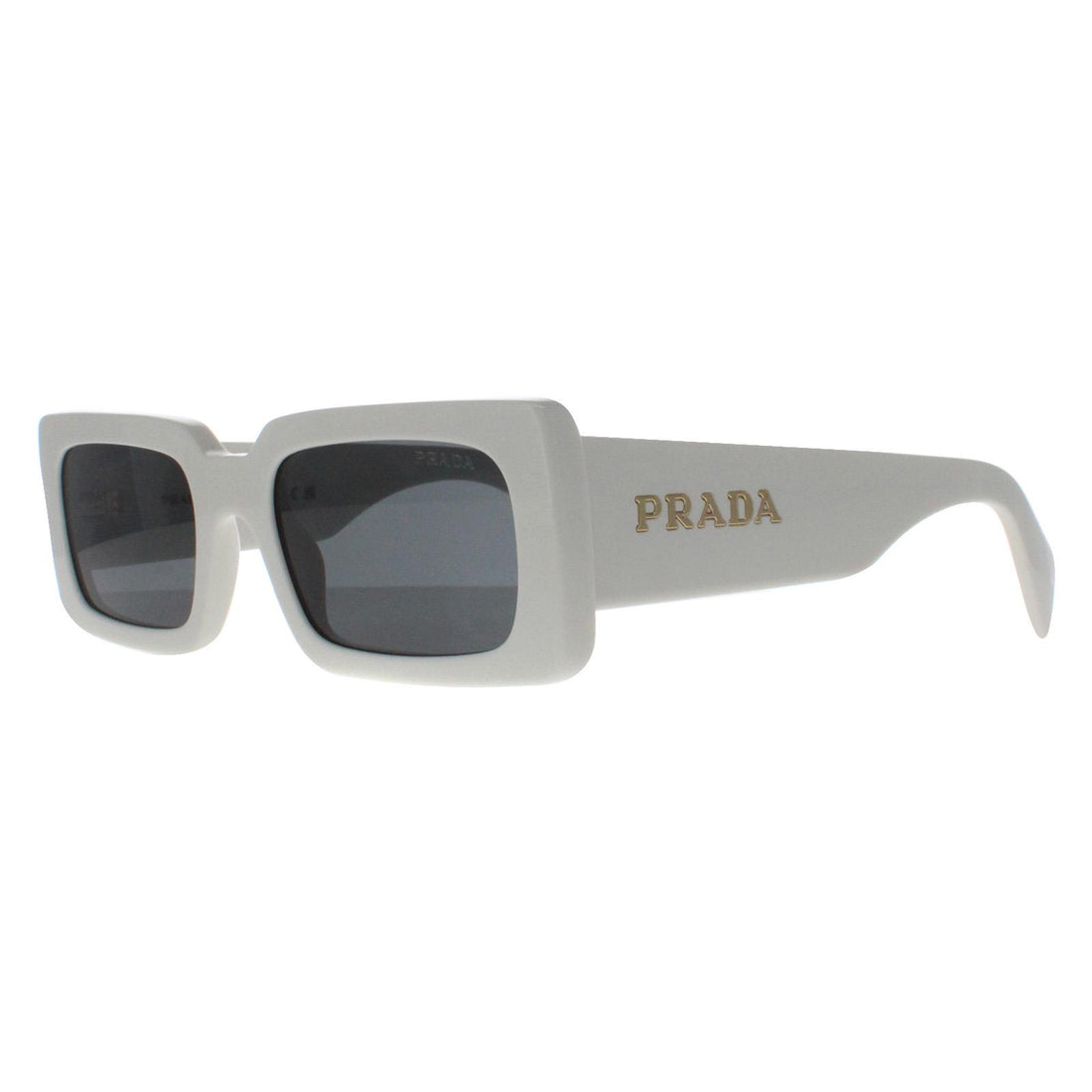 Prada Sunglasses PRA07S 1425S0 Talc Dark Grey