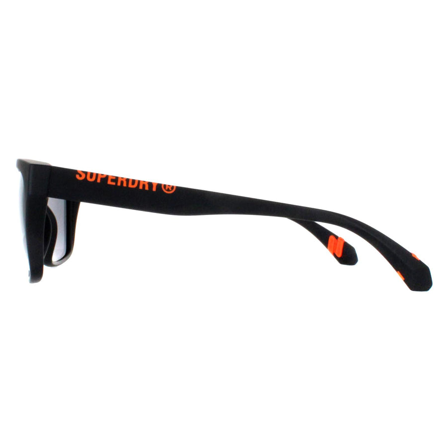 Superdry Sunglasses 5009 104P Black Silver Mirror Polarized