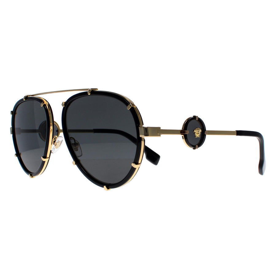 Versace Sunglasses VE2232 143887 Black Dark Grey
