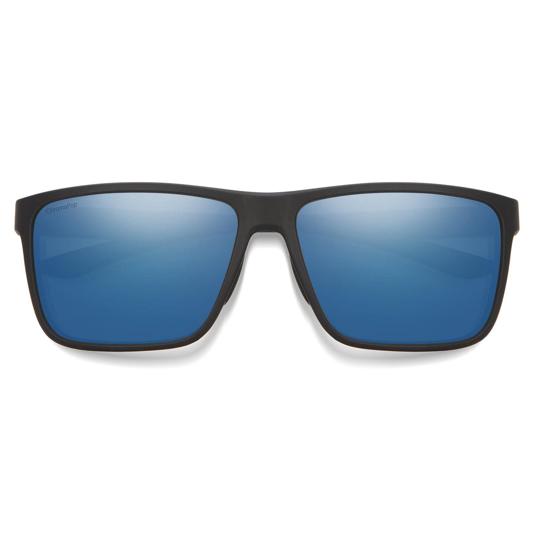 Smith Sunglasses Riptide/s 124 QG Matte Black ChromaPop Glass Polarized Blue Mirror