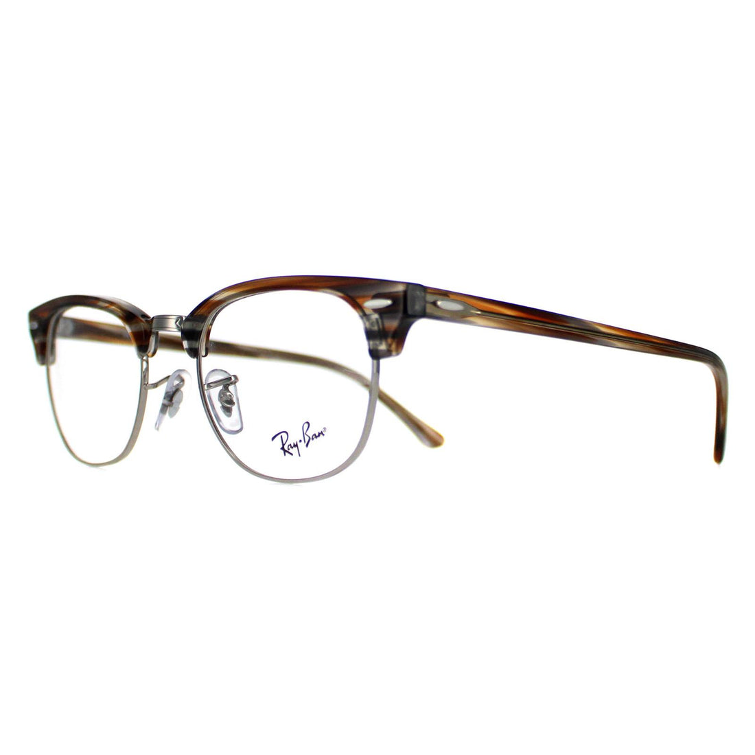 Ray-Ban Glasses Frames RX5154 Clubmaster 5749 Polished Brown Men Women