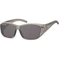 Montana Fit Over Glasses Sunglasses FO4 D Matte Grey Smoke Polarized