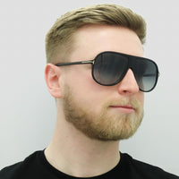 Tom Ford Sunglasses Spencer 02 FT0998 01B Shiny Black Smoke Gradient