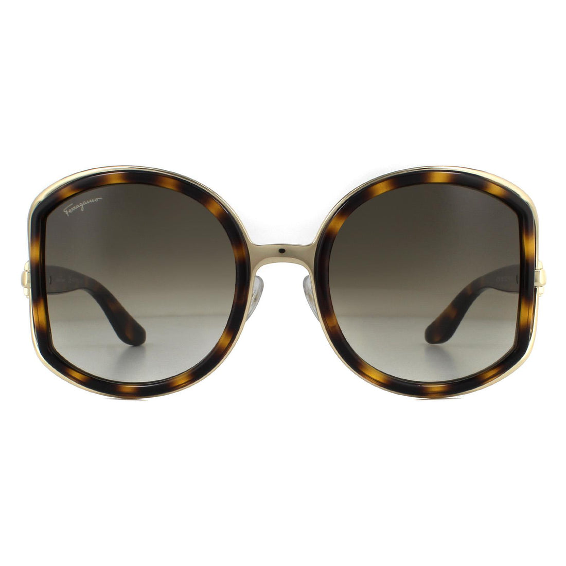 Salvatore Ferragamo SF719S Sunglasses Dark Tortoise / Brown Gradient