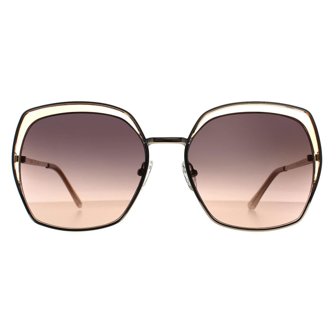 Guess Sunglasses GF0410 33F Gold Beige Brown Gradient