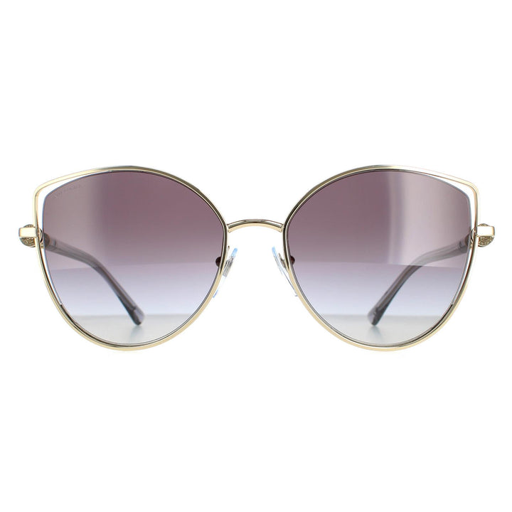Bvlgari Sunglasses BV6168 278/8G Pale Gold Grey Gradient