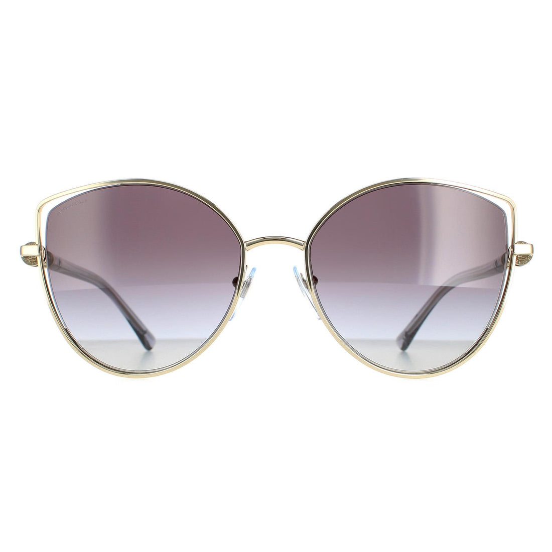 Bvlgari BV6168 Sunglasses Pale Gold / Grey Gradient
