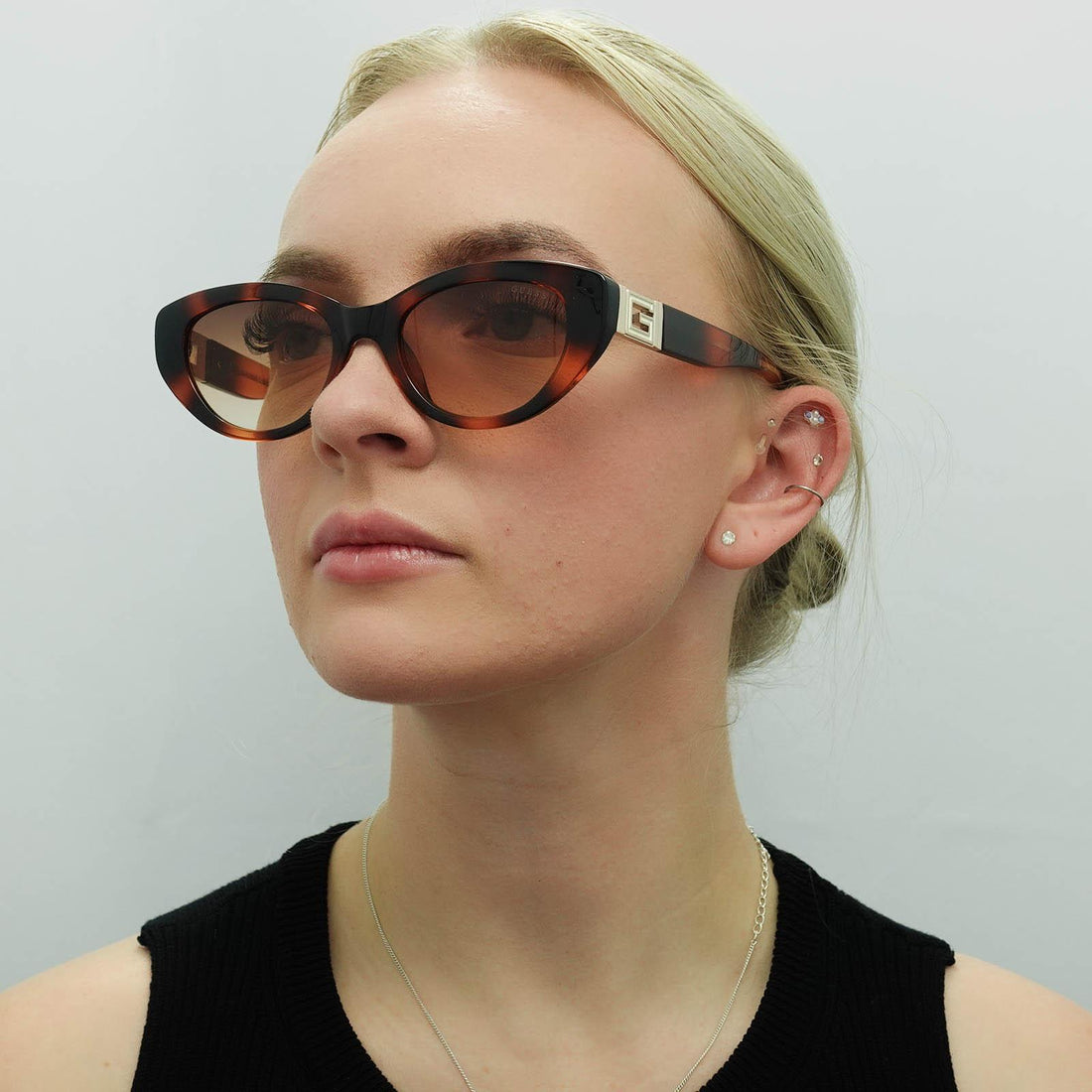 Guess Sunglasses GU7849 53F Blonde Havana Brown Gradient