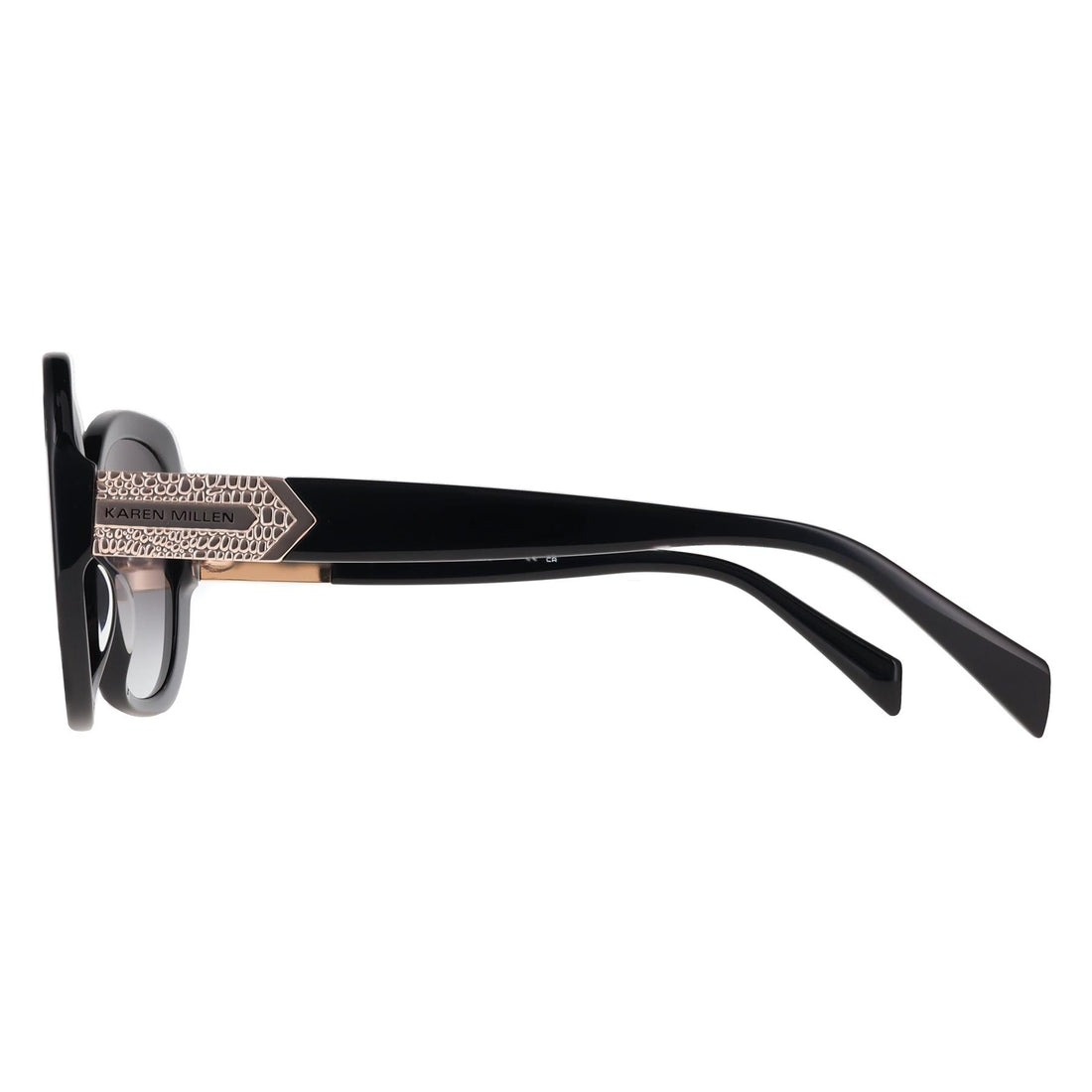 Karen Millen Sunglasses KM5063 Minerva 001 Black Smoke Grey Gradient