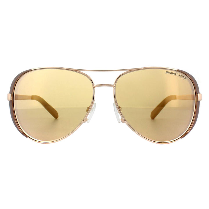 Michael Kors Sunglasses Chelsea 5004 1017R1 Polished Rose Gold Rose Gold Mirror