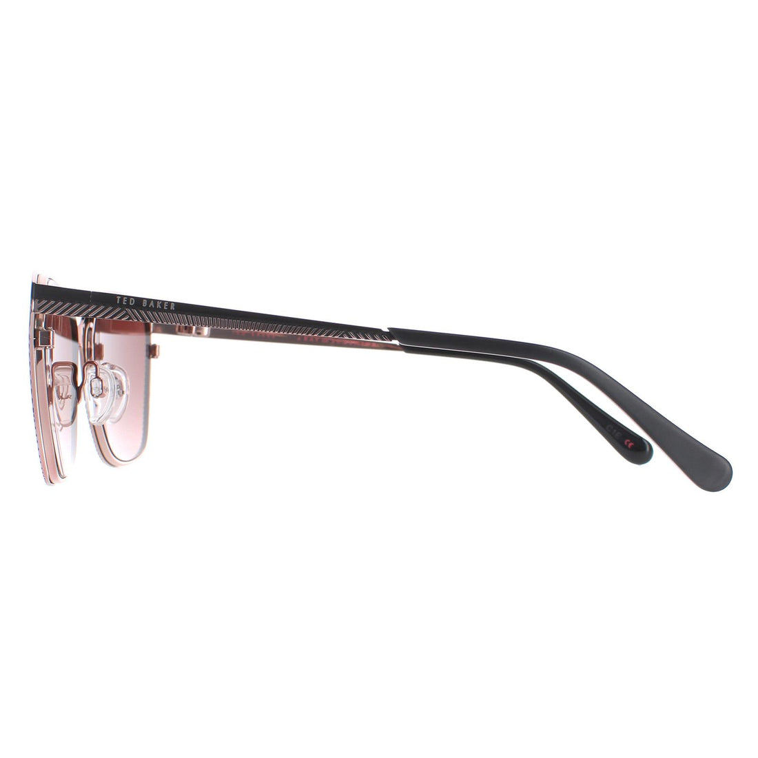 Ted Baker Sunglasses TB1563 Cerise 004 Black Brown Gradient