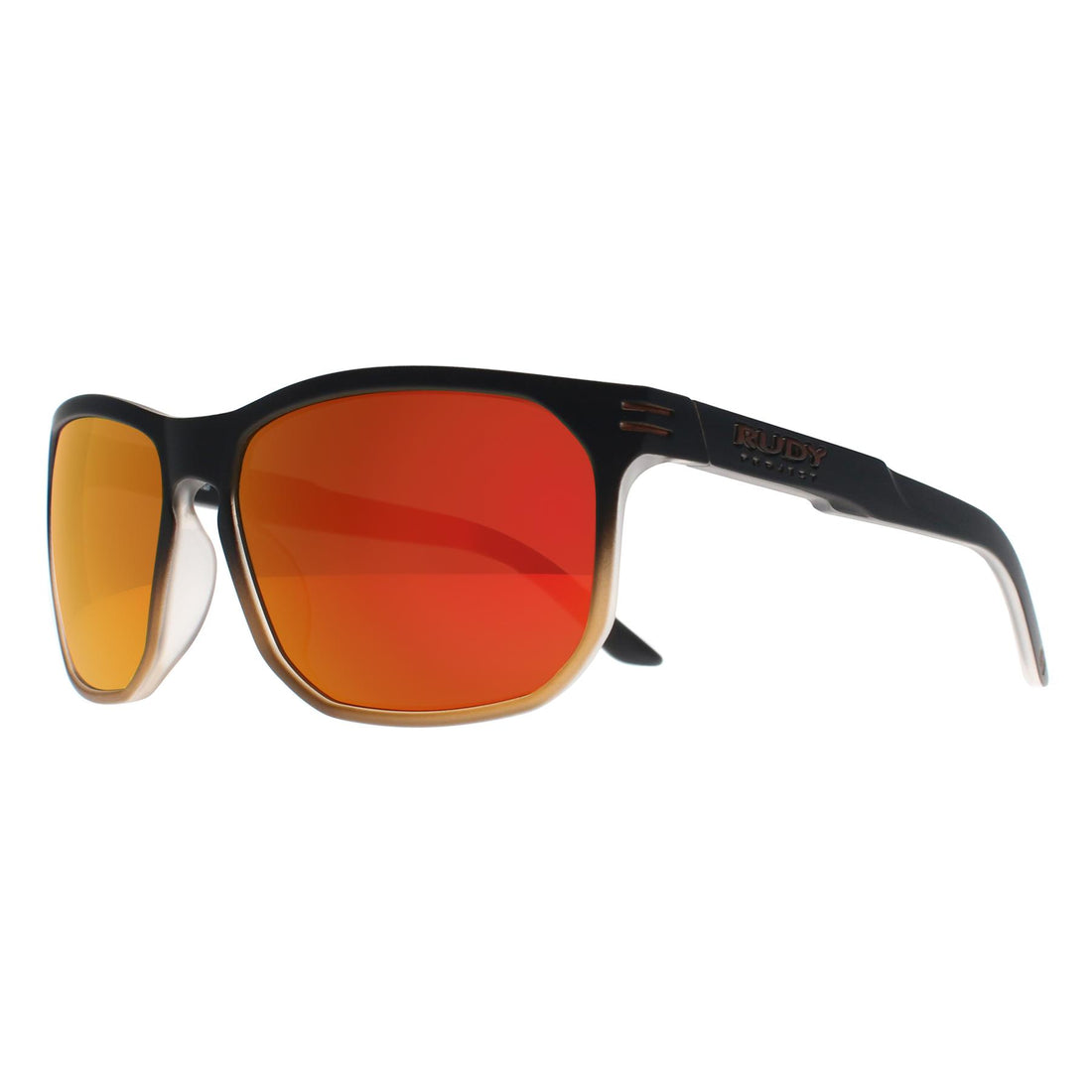 Rudy Project Sunglasses Soundrise SP134006 0010 Black Fade Bronze MLS Orange