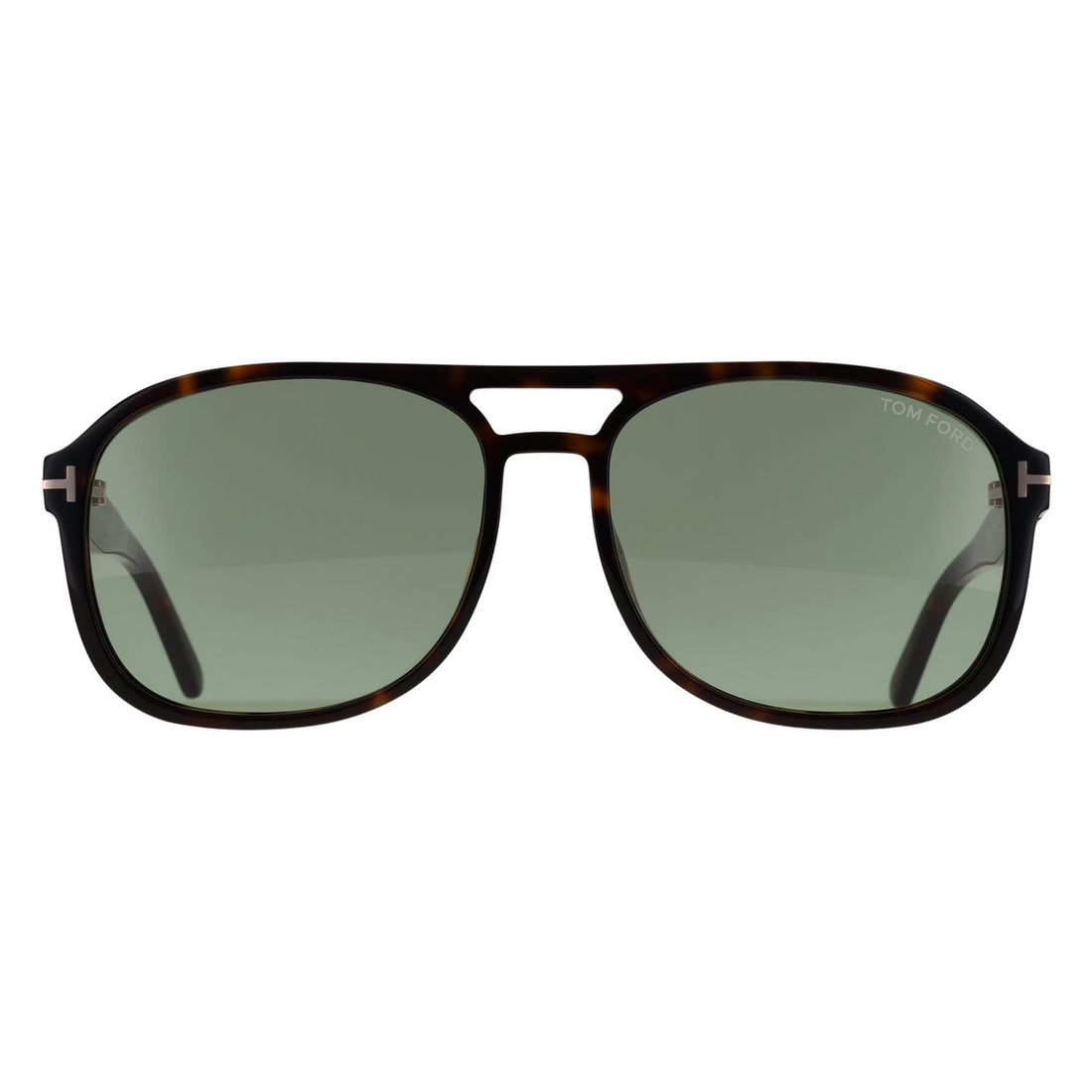 Tom Ford Sunglasses Rosco FT1022 52N Shiny Dark Havana Light Green