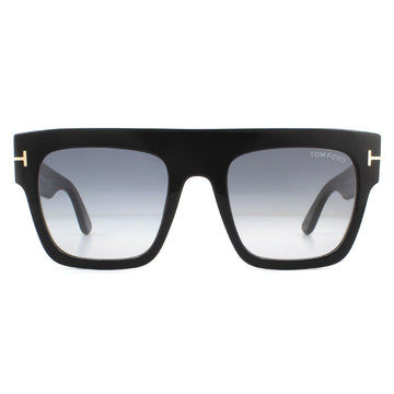 Tom Ford Sunglasses Renee FT0847 01B Shiny Black Grey Smoke Gradient