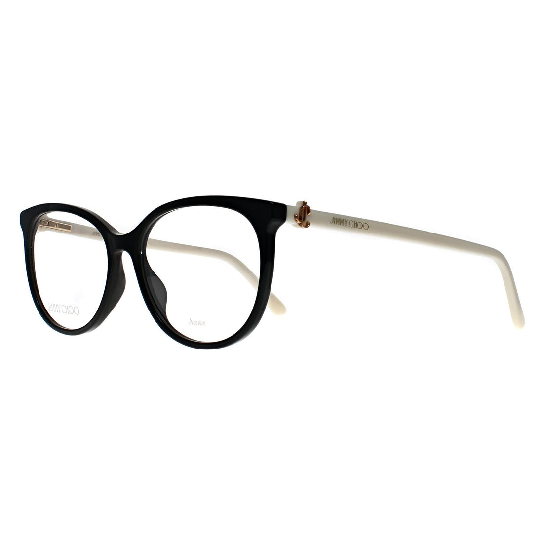 Jimmy Choo Glasses Frames JC309 9HT Black and Ivory Women