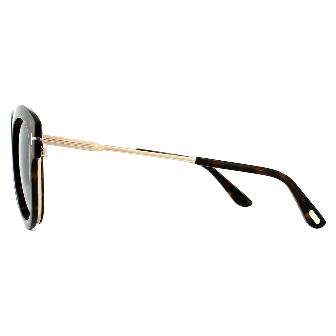 Tom Ford Sunglasses 0574 Mia 52P Dark Havana Green Gradient