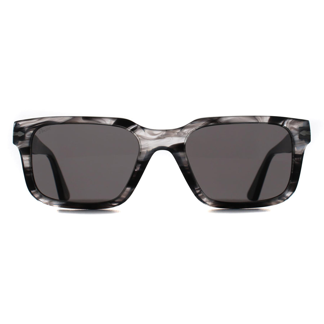 Persol Sunglasses PO3272S 1238B1 Striped Black & Grey Dark Grey