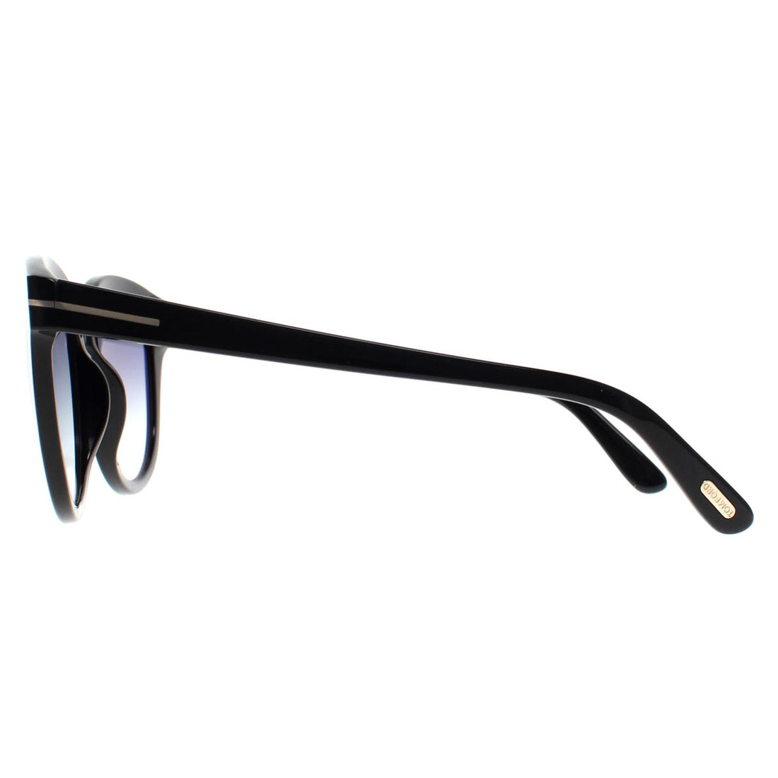 Tom Ford Sunglasses Olivia FT0914 01B Shiny Black Gradient Smoke