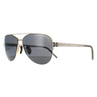 Porsche Design Sunglasses P8676 D Gold Grey Blue