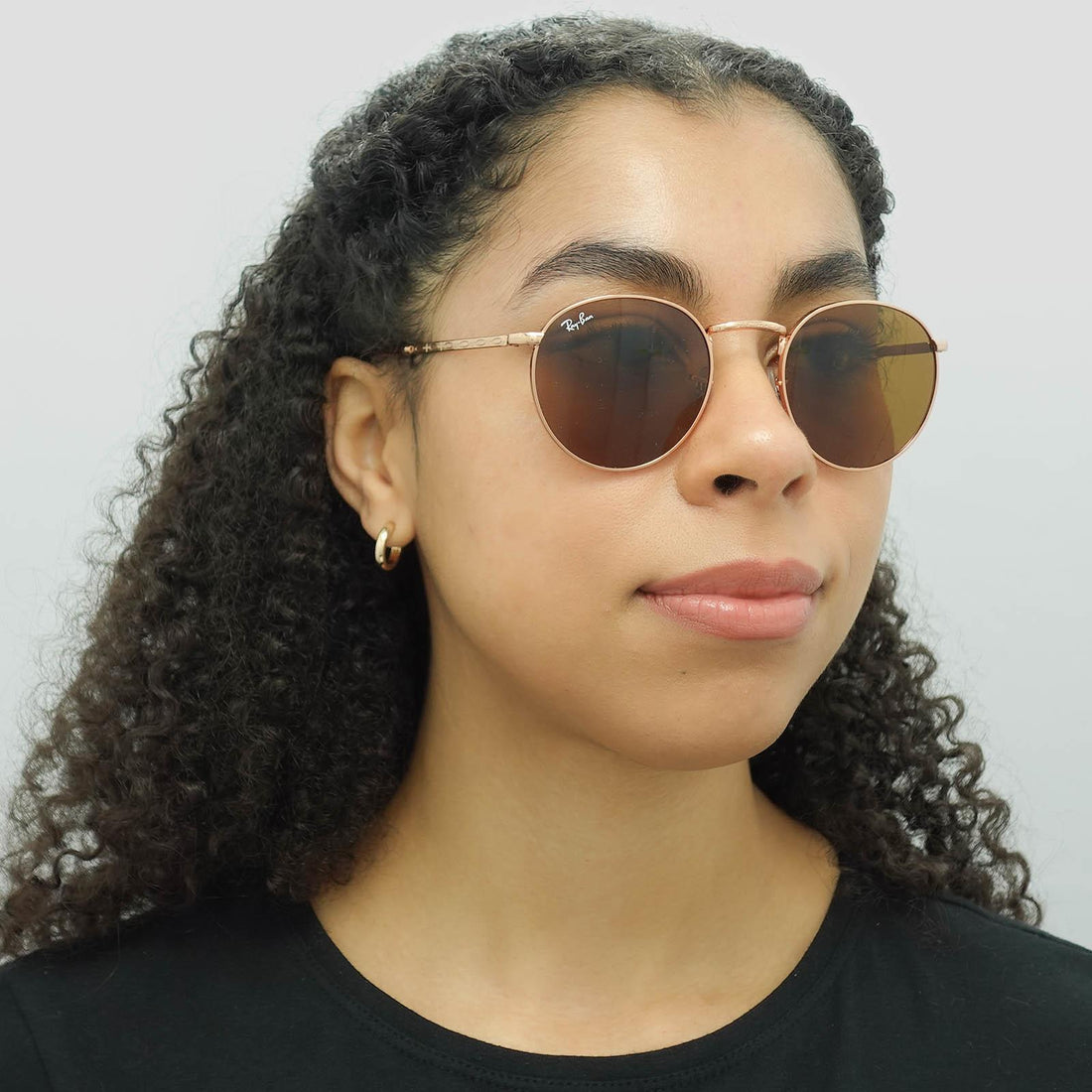 Ray-Ban Sunglasses RB3637 New Round 920233 Rose Gold Brown