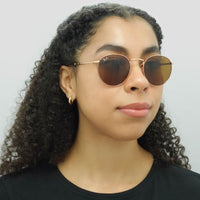 Ray-Ban Sunglasses RB3637 New Round 920233 Rose Gold Brown
