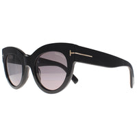 Tom Ford Sunglasses Lucilla FT1063 01C Shiny Black Smoke Mirror