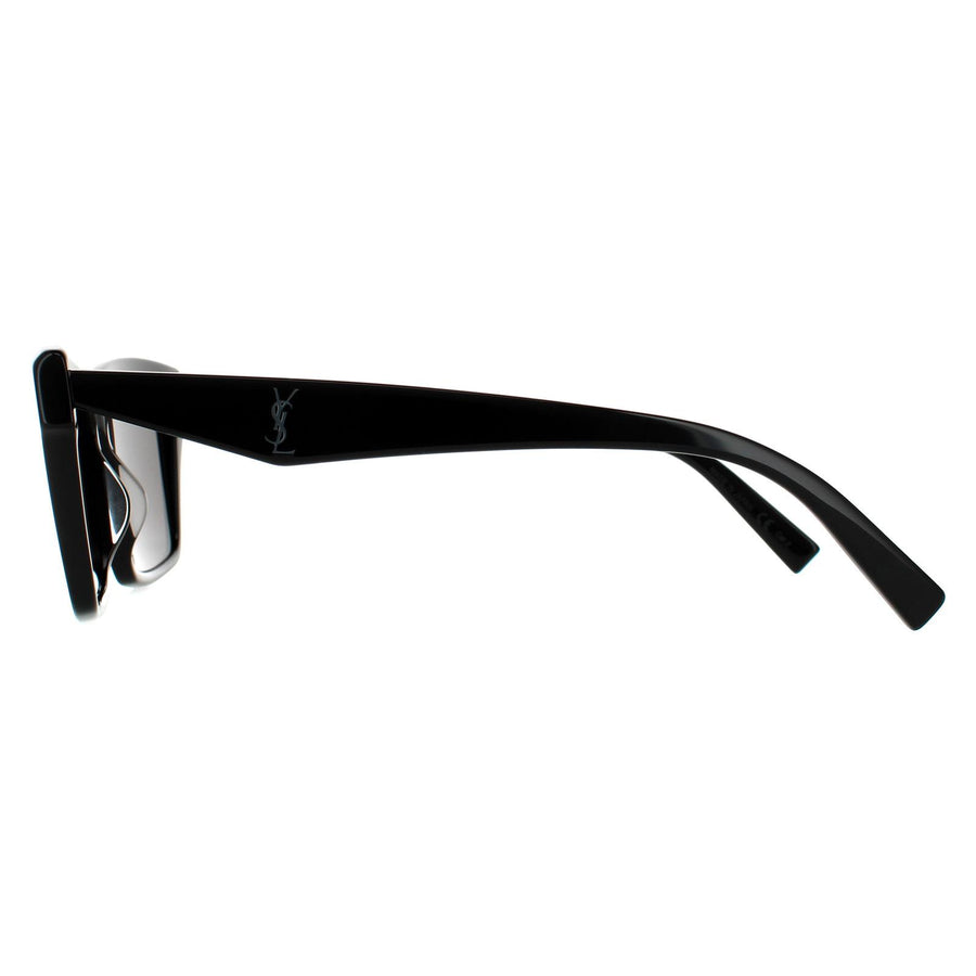 Saint Laurent Sunglasses SL M104 002 Shiny Black Dark Grey