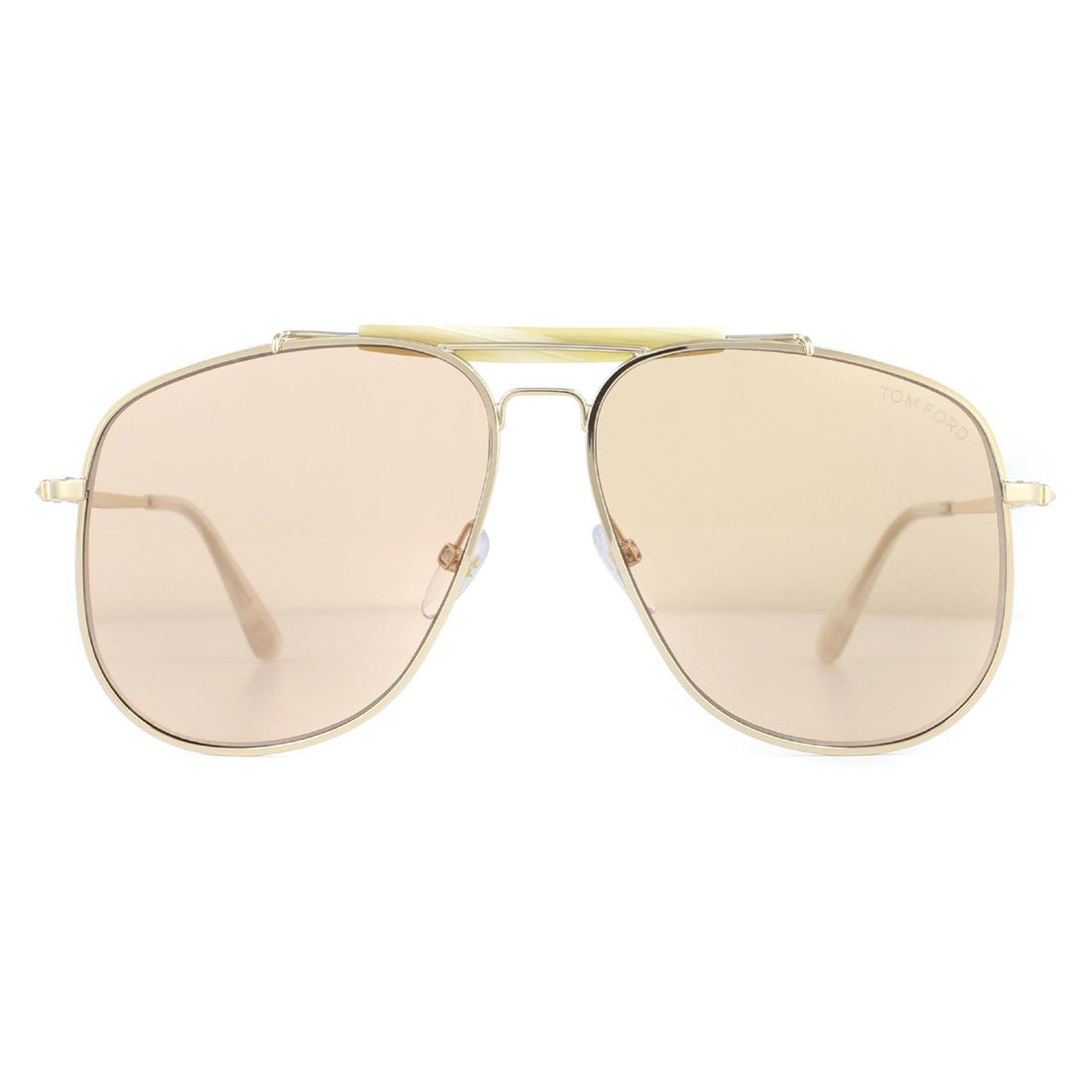 Tom Ford Sunglasses Connor FT0557 28Y Shiny Rose Gold Light Brown
