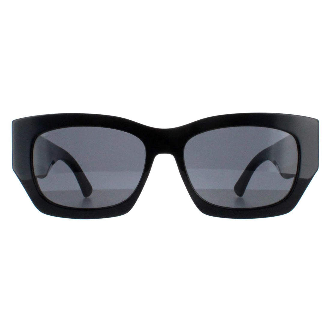 Jimmy Choo Sunglasses CAMI/S 807 IR Black with Black Pattern Temples Grey