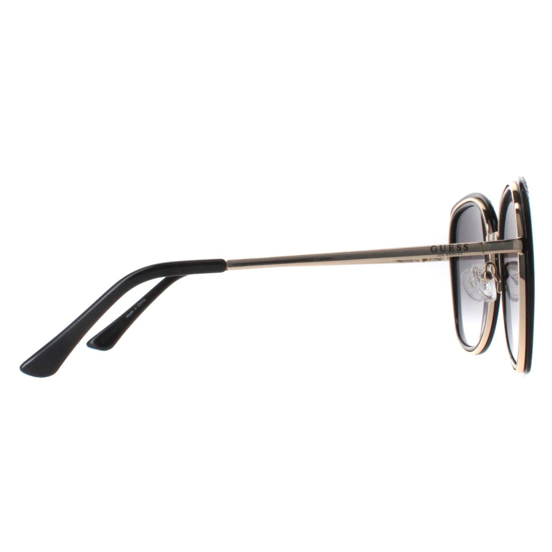 Guess Sunglasses GF0381 01B Shiny Black Smoke Gradient