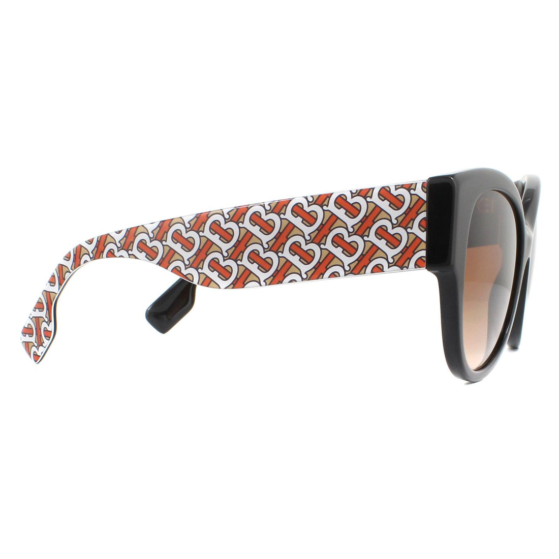 Burberry Sunglasses BE4294 382013 Black Pattern Brown Gradient