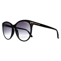 Tom Ford Sunglasses Maxim FT0787 01B Shiny Black Smoke Grey Gradient