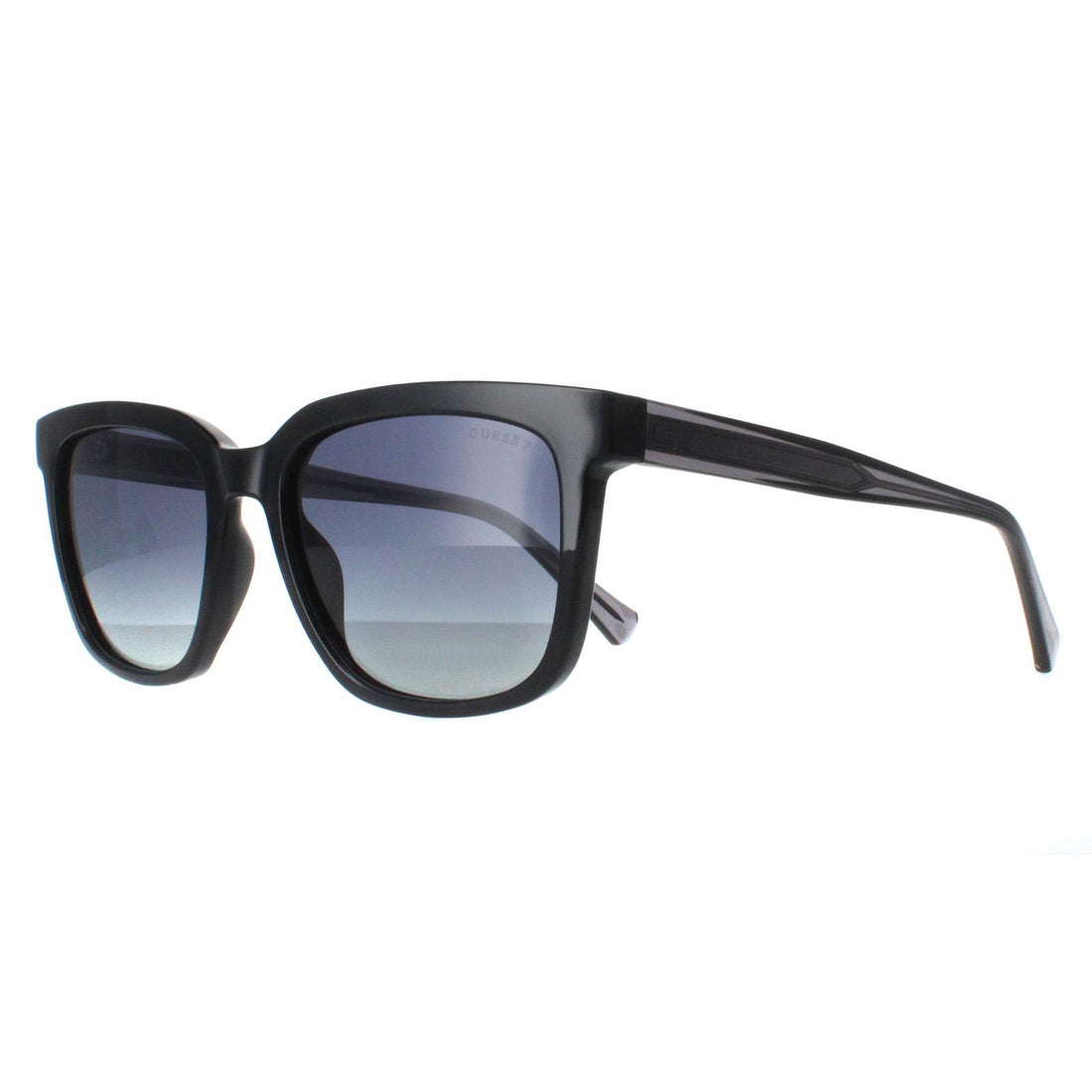 Guess Sunglasses GU00050 01D Shiny Black Smoke Polarized