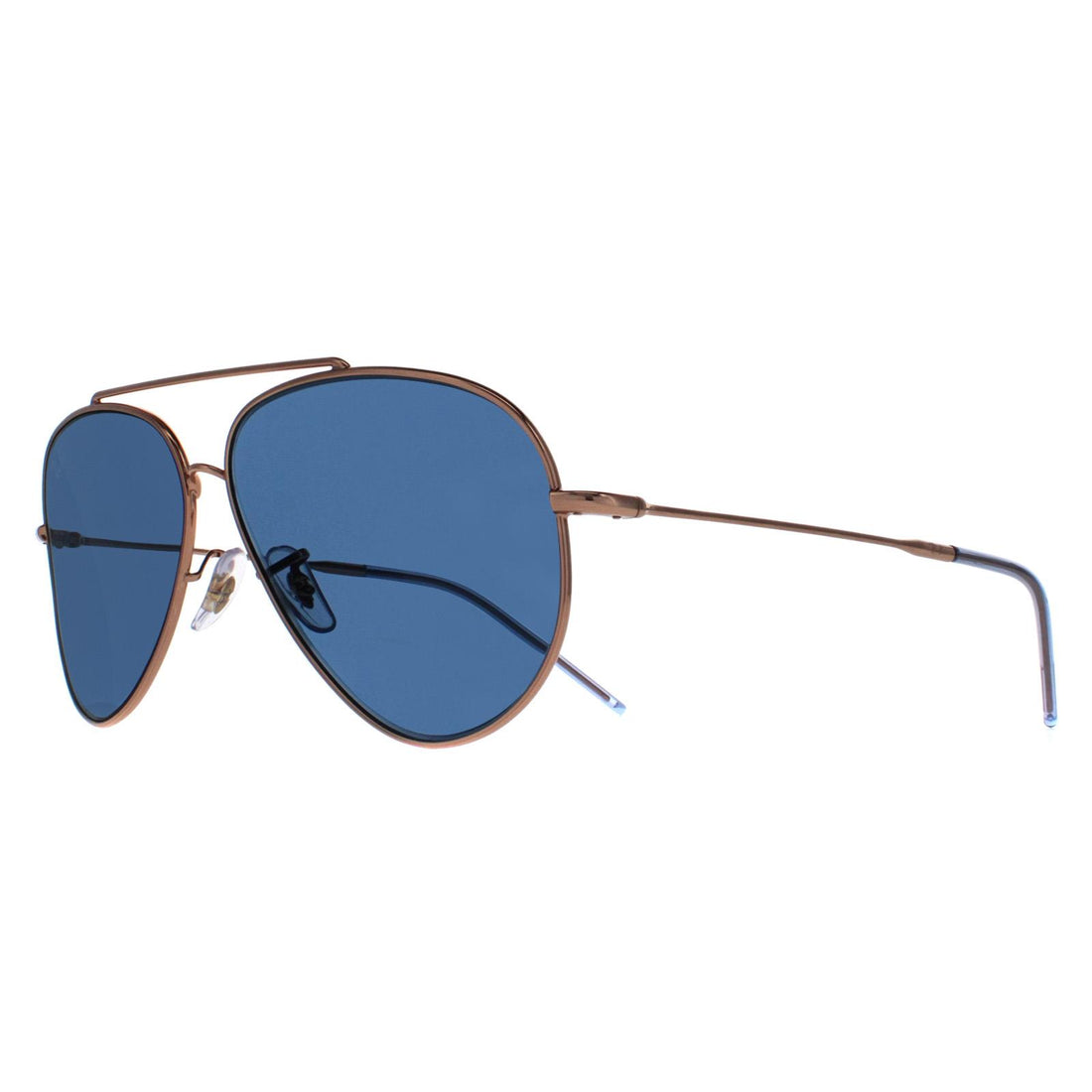 Ray-Ban Sunglasses RB0101S Aviator Reverse 92023A Rose Gold Blue